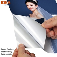 Papier photographique imperméable IDEA BK haute brillance, adhésif simple face, pour imprimantes jet d'encre et étiquettes, jet d'encre couleur