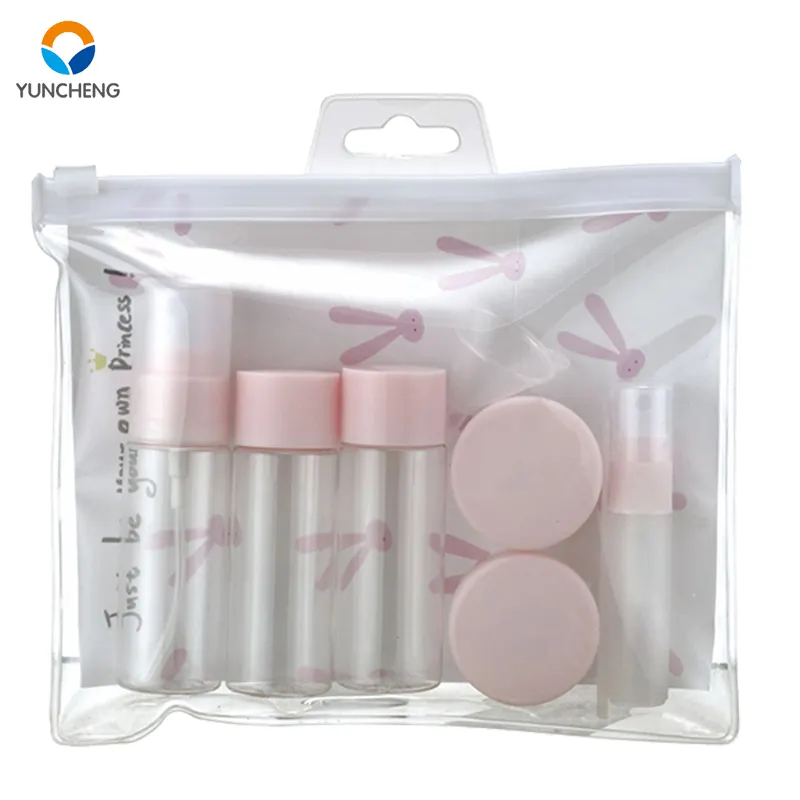 OEM 30ml 60ml Portable toiletries Travel Bottle empty toiletry set LEAK PROOF