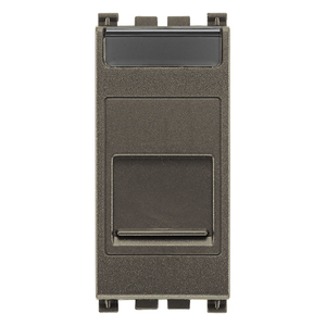 Adaptateur de port RJ45 Keystone en métal, longueur 2,23 po, largeur 4,9 po, hauteur 2,05 po, pour panneau de brassage - Product Image 1