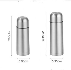 350ML/500ML750ML/1000ML Classical <b>Double</b> <b>Wall</b> Stainless Steel Thermos Vacuum Flasks Bullet Shape Water Bottle - Product Image 2