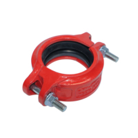 WFHSH Pipe Joint 3 "OD 76.1MM Ângulo Grooved Pad Acoplamento Grooved Acoplamento De Tubulação Acessórios De Metal Flexíveis