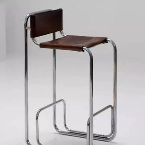 <span class=keywords><strong>Chaise</strong></span> <span class=keywords><strong>de</strong></span> salle à manger moderne en métal, style nordique, tabouret <span class=keywords><strong>de</strong></span> bar à dossier haut sans accoudoirs, <span class=keywords><strong>chaise</strong></span> d'îlot rembourrée en acier inoxydable, fabriquée en Chine - Product Image 4