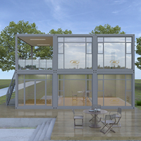 Conteneurs plats amovibles personnalisés, maisons préfabriquées modulaires robustes pour la vente de commerces et restaurants aux Philippines