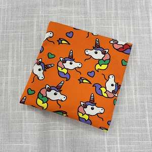 Factory Wholesale Eco-Friendly Cartoon Printed Drawstring Makeup Pouch Washed Canvas for <b>Handwarmer</b> Handbag Various Designs - Product Image 5