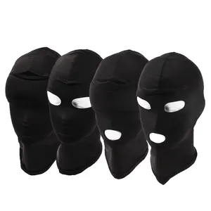 SM Fetish Elastic Breathable Mask Hood Cosplay Open Mouth Eye Headgear For Bondage Slave Hallows'Day Party