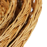 Panier à fleurs en osier, économique, à poignée haute, pour le rangement des fruits