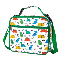 Sac à lunch de préparation de repas pour enfants en polyester sans BPA à faible quantité minimale de commande avec motif de dessin animé porte-bouteille sans danger pour le fitness pour l'école ou la salle de sport