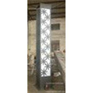 Lampe de jardin en fer avec abat-jour en verre, luminaire extérieur LED non amovible pour l'éclairage de jardin - Product Image 3