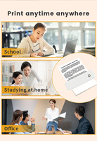 Imprimante portable A80 A4, imprimante thermique pour les voyages, prend en charge les formats de papier US Letter 8,5x11 et A4
