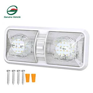 Newest Styles 000-4500K 800lm Double Lamp RV Car Caravan Dome Dual Ceiling Lights For RV Interior