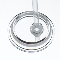 Gobelets isothermes en forme de U de 16 oz avec paille, anti-fuite, étanches, réutilisables, avec couvercle et paille, pour la randonnée, l'école et les excursions