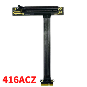Pcie 4.0 4X để X4 16X Riser cáp mở rộng <span class=keywords><strong>PCI</strong></span> Express gen4 PCIE x4 Extender bạc-mạ dây linh hoạt cho GPU <span class=keywords><strong>SSD</strong></span> Bộ chuyển đổi - Product Image 4