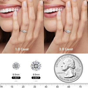 Luxuoso IGI Certified Lab-Grown Diamante Anel De Noivado Promessa De Casamento Jóias 18K Gold Setting Brilliant-Cut Diamonds Anel - Product Image 5