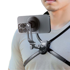 Portatelefono in Silicone morbido <span class=keywords><strong>supporto</strong></span> <span class=keywords><strong>per</strong></span> collo <span class=keywords><strong>magnetico</strong></span> ergonomico braccio regolabile sport Vlogging <span class=keywords><strong>telefono</strong></span> cellulare leggero - Product Image 1