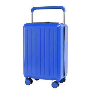 Maleta de Mano Shinkan de 20 Pulgadas con Cierre, Color Sólido, Ruedas Giratorias Resistentes, Unisex, para Viajes de Ocio, Azul Cielo, Blanco, Negro - Product Image 4