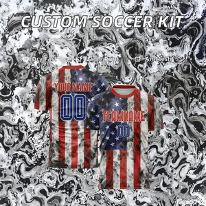 Tenue de football professionnelle LINGHONG personnalisée en usine – Ensemble complet maillot de foot avec nom du joueur, logo et short imprimé en maille pour l'automne - Product Image 2