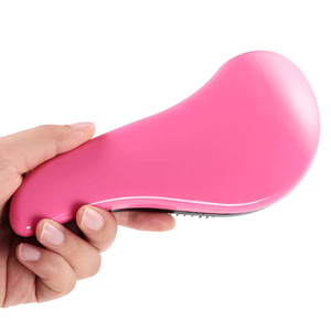 Hairbrush Oval Plastic Anti <b>Tangling</b> Hair Care Smoothing Portable Long Hair Brush Rose Red Blue Silver - Product Image 3