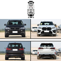 Kit Carrosserie Style X5 F15 Amélioré X5M F95 G05 LCI 2014-2018 Pare-chocs Avant Phare Capot Lampe Diffuseur Pièces Auto F15 Facelift