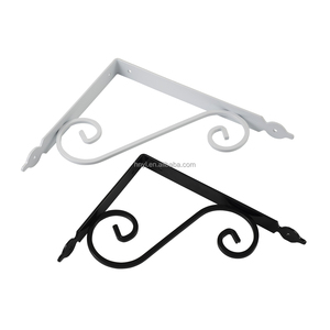 เหล็กยึดผนังสำหรับตกแต่ง<span class=keywords><strong>ชั้น</strong></span><span class=keywords><strong>วาง</strong></span>ของรูปตัวเอส<span class=keywords><strong>สี</strong></span>ดำ<span class=keywords><strong>ขาว</strong></span> - Product Image 1