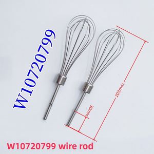 Pièces de rechange pour batteur à œufs, fouets en acier inoxydable 304, crochets à pâte pour crème, gâteaux, accessoires de mixeur de pâtisserie - Product Image 1