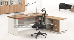 Mobili per ufficio semplice Design moderno <span class=keywords><strong>rettangolare</strong></span> struttura in acciaio studio Living e scrittura scrivania del Computer con scaffale - Product Image 6