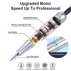 2025 New Arrival Professional Cordless <strong>Nail</strong> Gel Polisher Manicure 30W 45000 RPM Rechargeable <strong>Nail</strong> <strong>Drill</strong> <strong>Machine</strong> - Product Image 4
