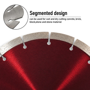Lame <span class=keywords><strong>de</strong></span> scie circulaire universelle à segments diamantés pour coupe à sec, qualité DIY, NAKAMURA OEM/ODM, 230 mm, pour granit, briques, carreaux (20/22,23 mm) - Product Image 5