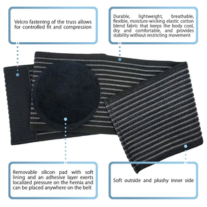 <span class=keywords><strong>Hernia</strong></span> Belt Abdominal Binder con almohadilla de soporte para <span class=keywords><strong>hernia</strong></span>, ombligo Ventral Belly Button Hernias - Product Image 6