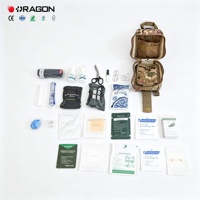 Trousse de premiers secours tactique avec système Molle, sac de survie EDC IFAK, comprend un garrot, un bandage et des fournitures de traumatologie pour la chasse