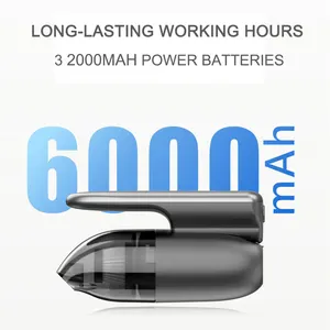 6000 MAh Battery 100W Power 9000pa Suction Multi-function Car Vacuum Cleaner Portable Mini Car Vacuum Cleanerv