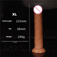 Dildo en silicone souple, réaliste, pour femmes, texture de peau flexible, ventouse puissante, grand dildo, jouets sexuels pour adultes
