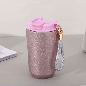 Simple 304 Stainless Steel Coffee Mug Portable Car <b>Thermos</b> Business Office Gift Dual-Drink Mug - Product Image 3
