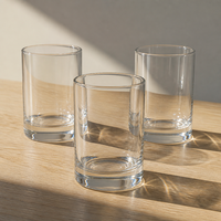Kleine rechte glazen theelichtbeker met dikke bodem, hittebestendig, kaarsenhouder, decoratie voor thuis, aromatherapiehouder, groothandel