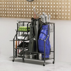 Golf Storage Garage Organizer Bag Storage Stand Other Golfing Equipment Rack Extra Large Design For Golf Clubs Accessories