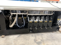 Machine de profilage et de polissage automatique des bords de pierre pour comptoirs en granit/marbre, avec moteur central et composants PLC, multifonctionnelle et haute performance