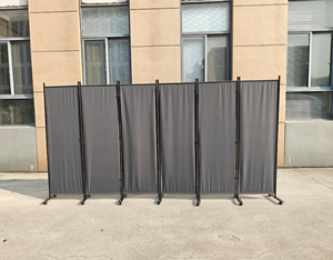 Paravent de <span class=keywords><strong>séparation</strong></span> de pièce 5,5 pieds avec roulettes verrouillables, écran de confidentialité pliable, cloison murale pour la <span class=keywords><strong>séparation</strong></span> des pièces - Product Image 6