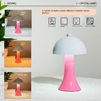 Lámpara de Mesa con Pantalla Metálica de Diseño de Dibujos Animados, Carga Inalámbrica, LED, Recargable, Regulable, Luz Nocturna para Estudio