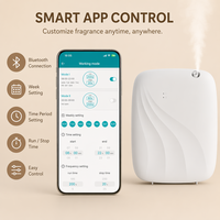 Diffuseur d'arômes professionnel sans eau de 400 ml, pour bureau ou fixation murale, avec contrôle Bluetooth, idéal pour les magasins de détail