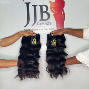 Extensiones de Cabello Ondulado Natural, Extensiones de Cabello Indio Virgen Ondulado Natural con Cutícula Alineada, Sin Procesar, de Proveedores - Product Image 2