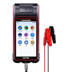 Analizador de Baterías KONNWEI KW750 6V 12V 24V, Pantalla Táctil de 5.5 Pulgadas, Impresora Integrada, Prueba IR Multiquímica, 10 2000 CCA - Product Image 1