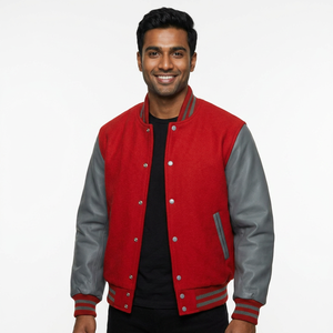 Hot Sale Custom Design Printing Long Sleeve <b>Men's</b> <b>Baseball</b> <b>Jacket</b> <b>Men</b> Plain CollegeBaseballjacket <b>for</b> <b>men</b> - Product Image 1