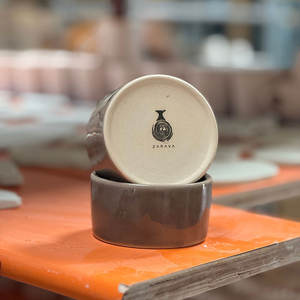 Tazón de Cerámica de Grés Esmaltado Gris de Alta Calidad, Estilo Tribal, Apto para Microondas, Duradero, para Hoteles Elegantes - Product Image 2