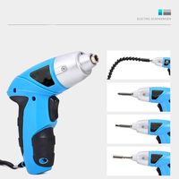 Ensemble de 7 tournevis sans fil Li-ion 3,6 V, perceuse électrique rechargeable avec embouts, mini kit de tournevis électrique