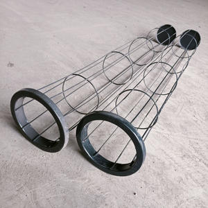 Sac filtrant pour dépoussiéreur industriel, cage durable en acier inoxydable galvanisé avec revêtement en poudre, accessoires pour la collecte de poussière - Product Image 1