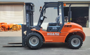 Euro5 HUAYA 4x4 חדש דגם Ant ארבע גלגלים מלגזה שטח 5 טון מלגזה מפרקי שטח גס למכירה - Product Image 2