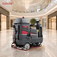 Nettoyeur de sols électrique industriel 24V avec moteur et pompe, nouvelle brosse double pour le nettoyage des carreaux d'entrepôt