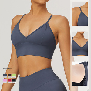 Sport <span class=keywords><strong>Sexy</strong></span> <span class=keywords><strong>Sexy</strong></span> <span class=keywords><strong>Sexy</strong></span> di alta qualità Spandex ragazze reggiseni sportivi per donne atleti - Product Image 6