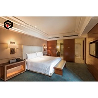Armoire en bois massif sur mesure élégante, mobilier complet pour suite d'hôtel, solutions personnalisées FF&E pour hôtel de luxe cinq étoiles