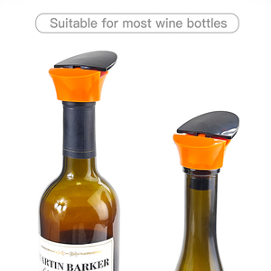 Tapón de Vino Personalizado del Fabricante, Libre de BPA, Vertedor de Vino Amarillo para Fiestas en Casa y Clubes - Product Image 3