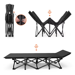 Cama Plegable de Múltiples Modelos, Cama Portátil para Acampar y Oficina, con Tela Oxford, Capacidad de 200 kg, con Colchón Multitipo - Product Image 1